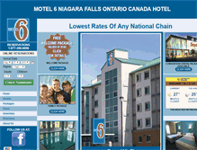 Tablet Screenshot of motel6niagarafalls.com